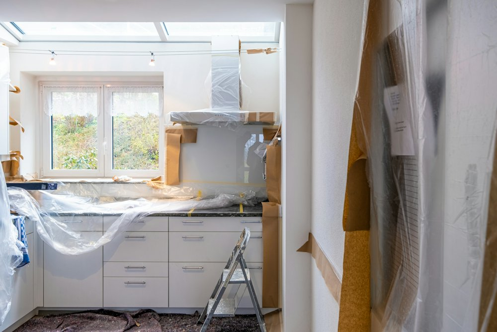 Home interior mid-renovation