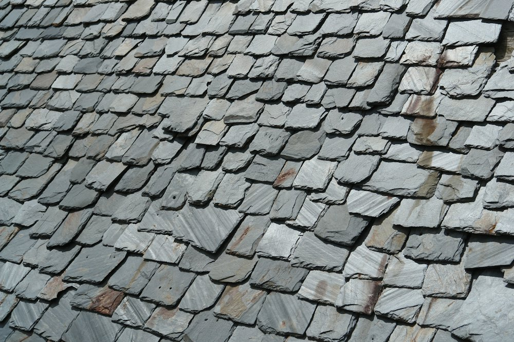 Natural slate roof